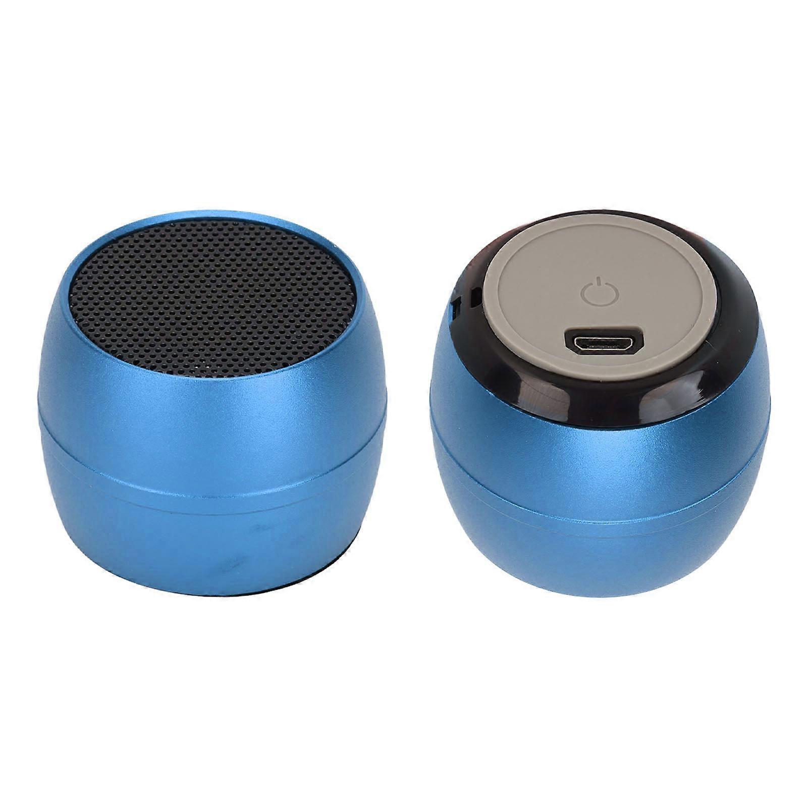 Mini Bluetooth Speaker IP67 Waterproof USB Charging Built in Mic Portable Wireless Speaker for Shower Room Car Blue