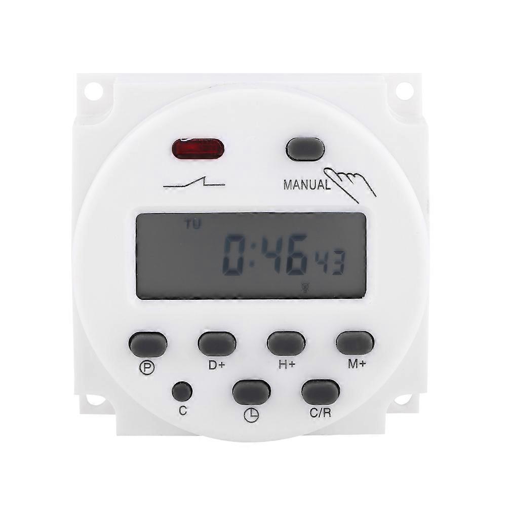 Digital Time Switch Weekly Programmable Electronic Relay Timer (110VAC)
