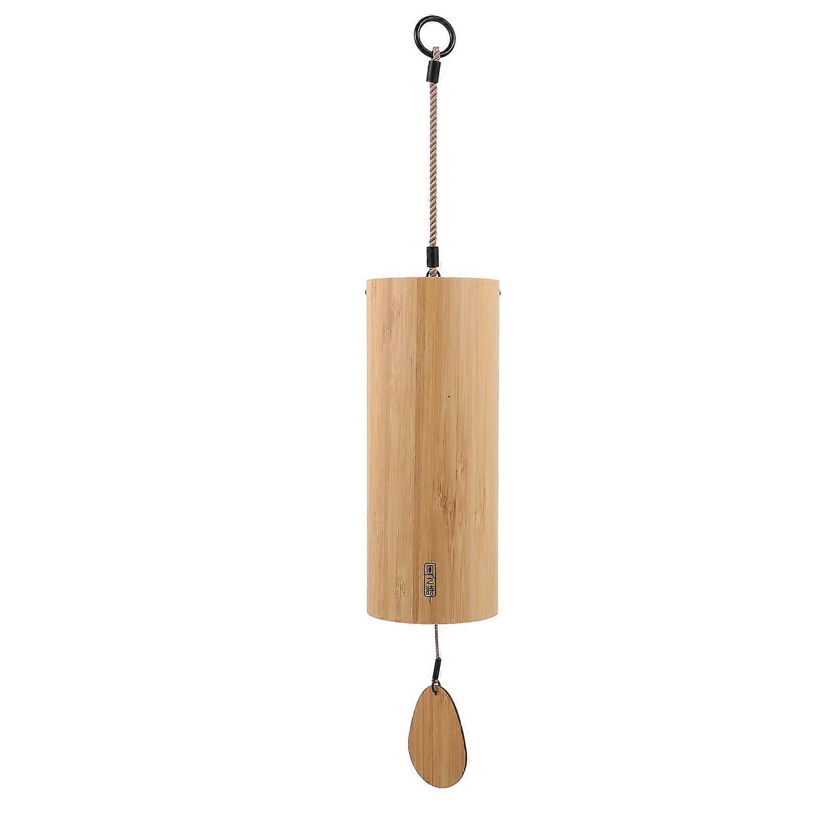 1 Set Retro Style Meditation Wind Chime Set Bamboo Wind Chime With Storage Bag