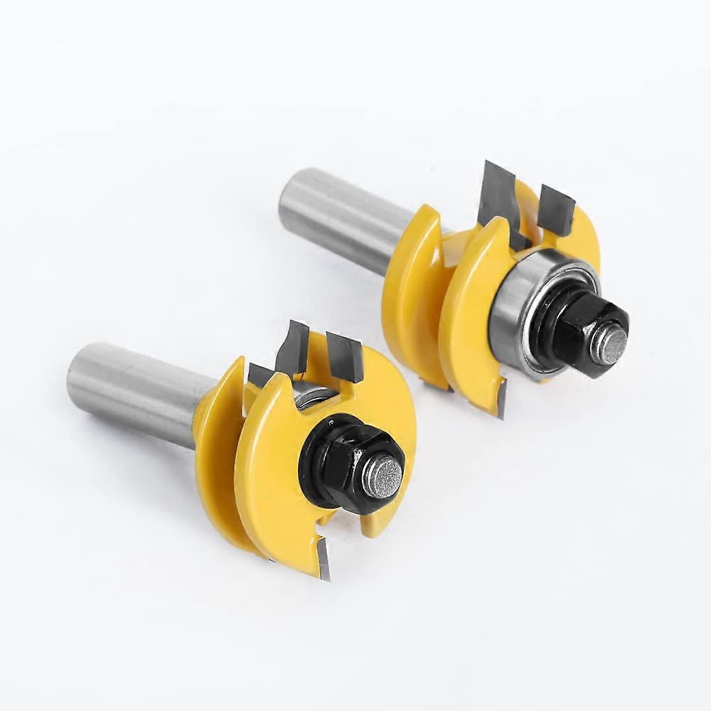 12 mm 1/2 inch shank, 2piece set for rail and stile cutters, matching 2bit ogee cope cutter, door and window woodworking tools (12mm shank).