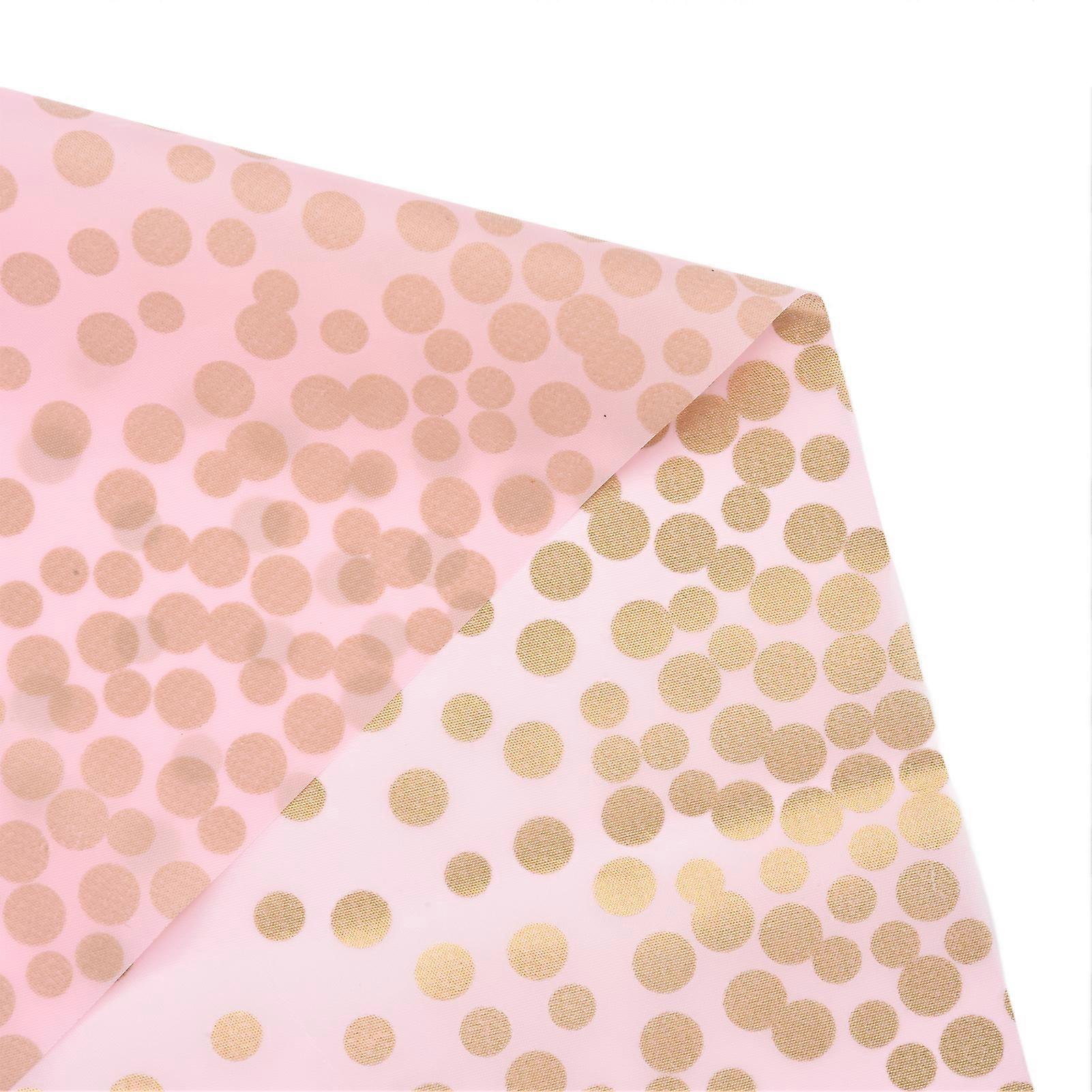 3PCS Tablecloth Waterproof Plastic Exquisite Appearance Disposable Portable Plastic TableclothPink