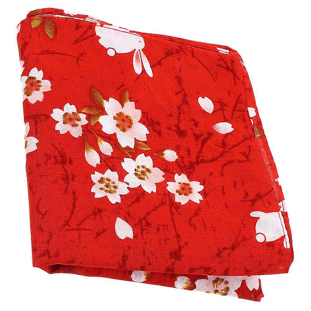 Japanese Style Bento Wrapping Cloth with Cherry Blossom Rabbit Print – Multi Functional Lunch Box Wrap for Travel, Parties, and Daily Use