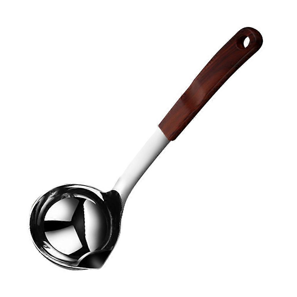 Stainless Steel Oil Colander Spoon for Home Use with Unique Oil Soup Separation Design 8.5 inches