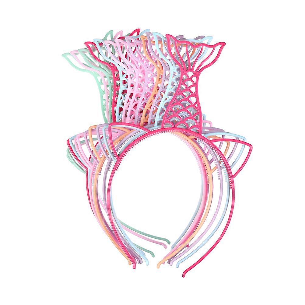 Mermaid Headbands for Party Use Lightweight Plastic Hair Accessories Assorted Pcs