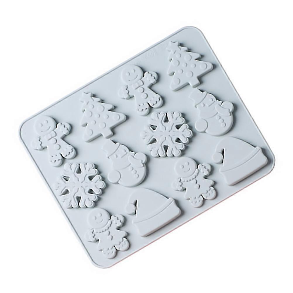 Silicone Candy Mold Christmas Pastry Making Tool Easy To Use And Clean Strong Festive Atmosphere 1Set
