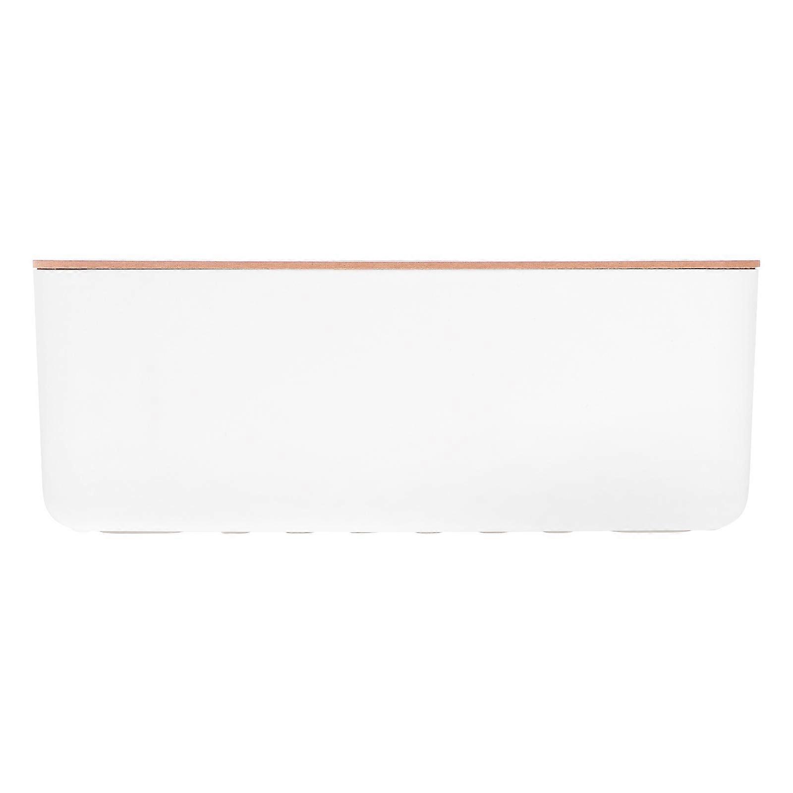 Round Holed Power Line Storage Box Cable Organizer for Home Office, Multi Cord Management, Simple and Practical Design for Study and Living Room Use