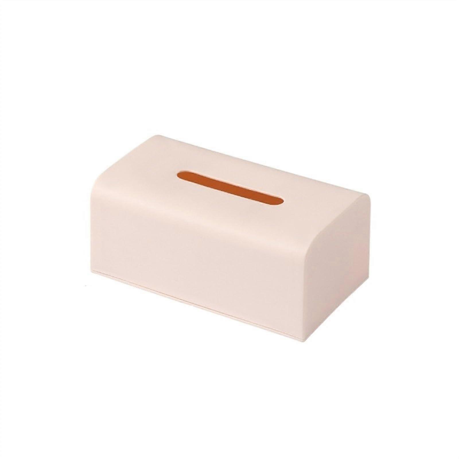 Cosmetic Tissue Box Plastic Home Tissue Container Napkins Holder (Color: B, Size: L)