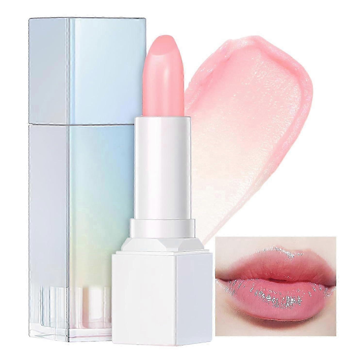 Temperature Color Changing Lip Balm, Moisturizing Glitter Lipstick, Cream Sparkling Lip Gloss Lipstick, Diamond Metallic Lipstick