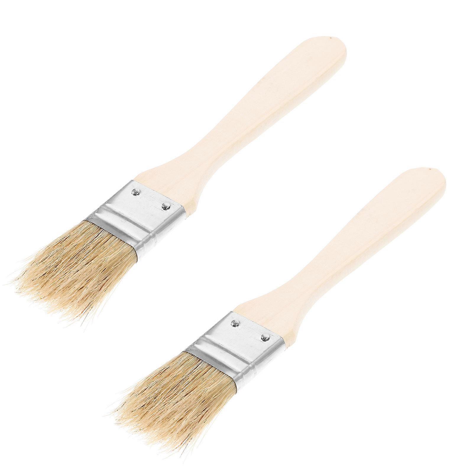 Wooden Handle Basting Brush Set with for Marinades, Baking, Grilling – Versatile Oil Brush for Kitchen & Camping Use