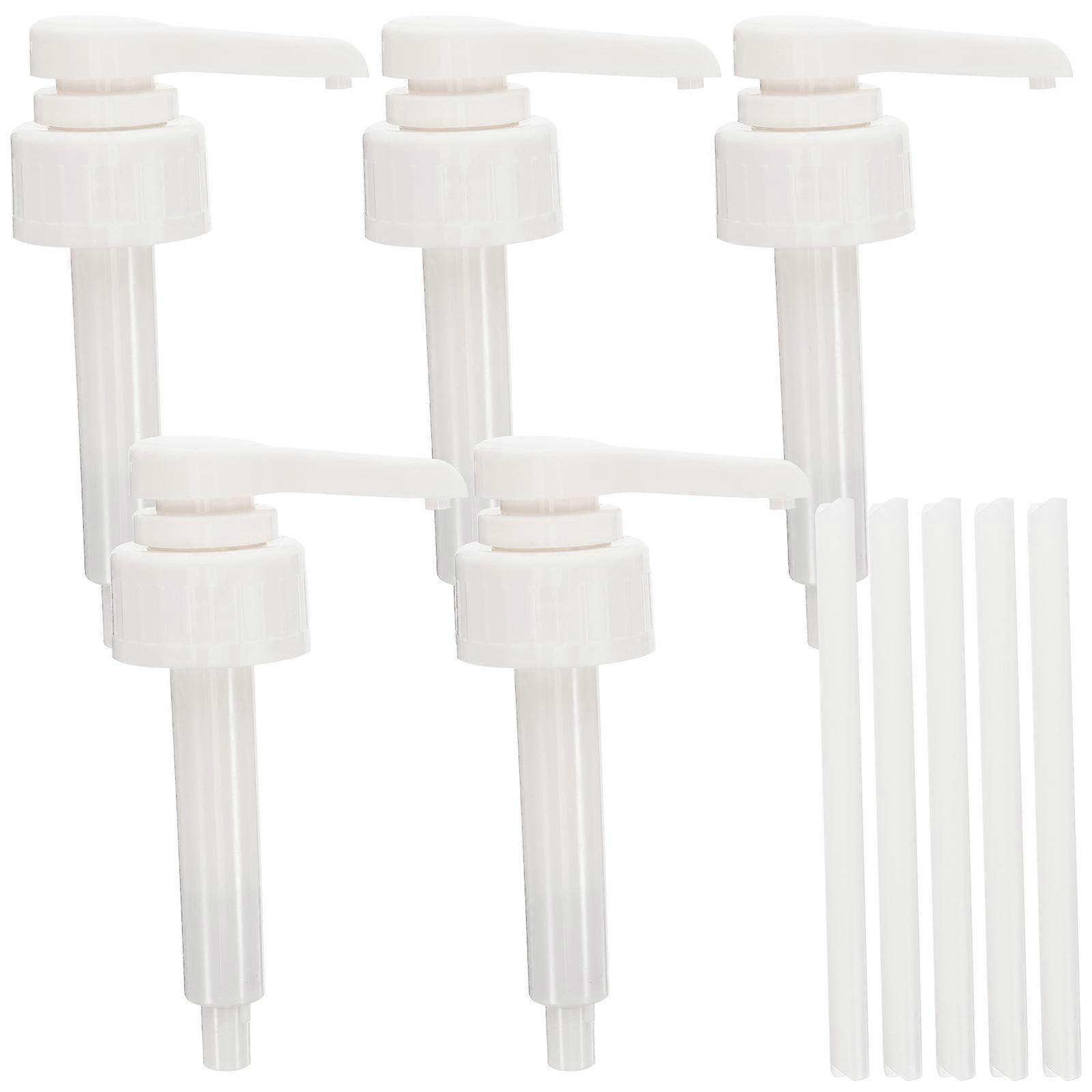 Dispensing Syrup And Sauces Syrup Pump Premium Plastic For Bathroom Use 5Pack