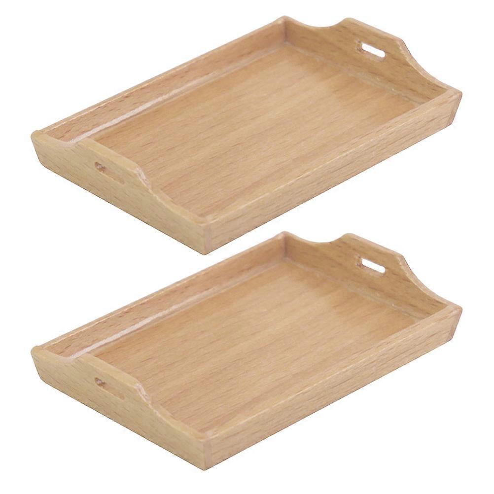 Durable Wooden Dollhouse Pan with Safe Edges and Elegant Appearance for Kitchen Use Khaki 1:12 Scale