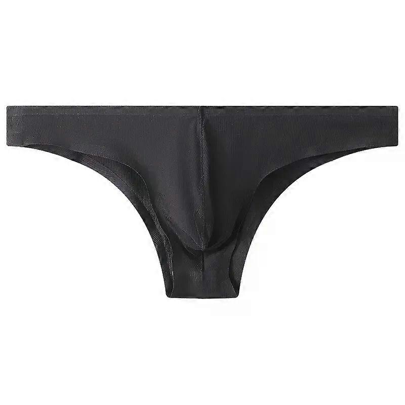 رجالي بيكيني الشباب ثلج الحرير رقيق سلس تنفس مريح سريع الجفاف سراويل رياضية مثلي الجنس منخفضة الارتفاع انتفاخ الحقيبة مانكيني مرنة