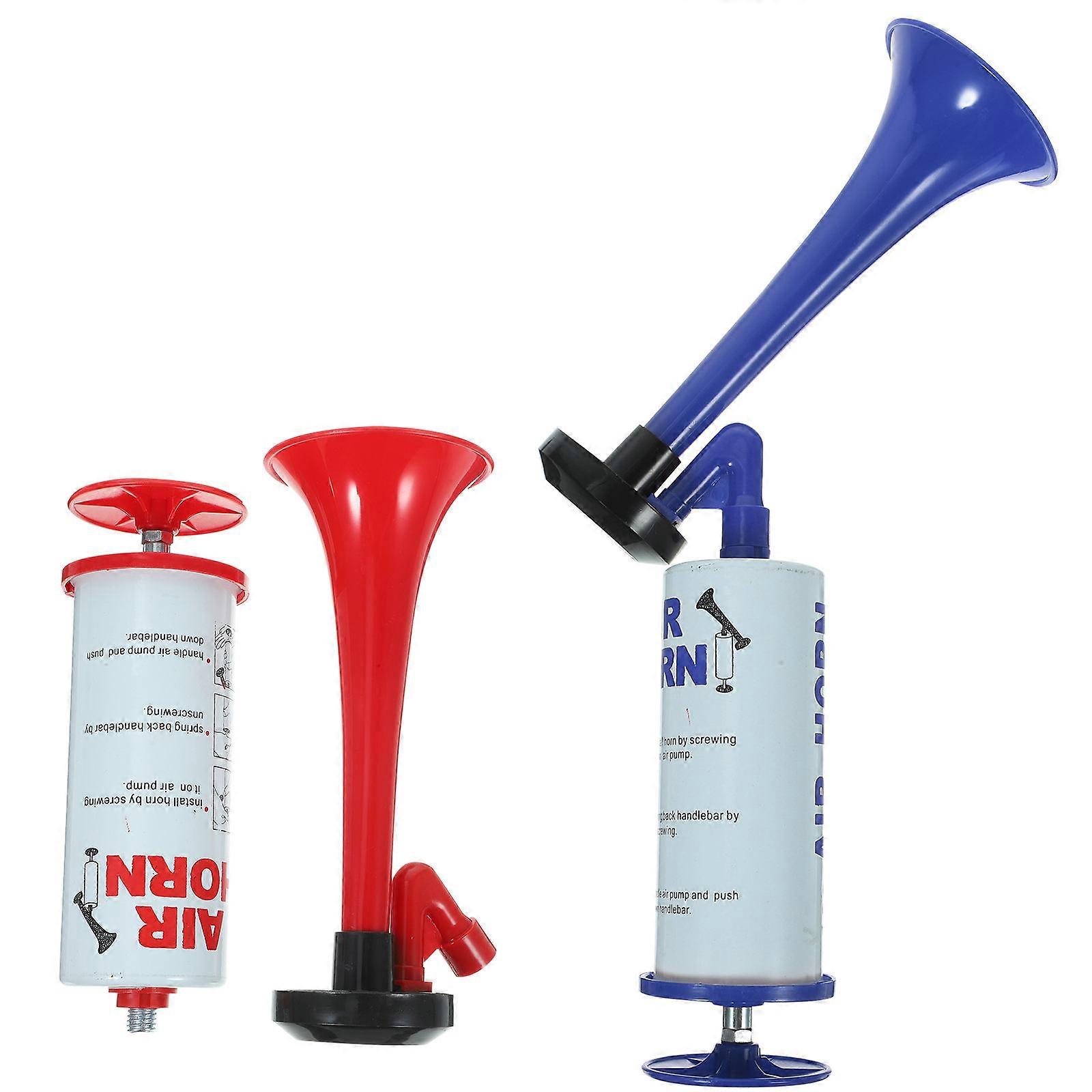 Party Celebration Air Horn 2Pack For Outdoor Activities With Trumpet Shape Red Color Designed For Event Organizers
