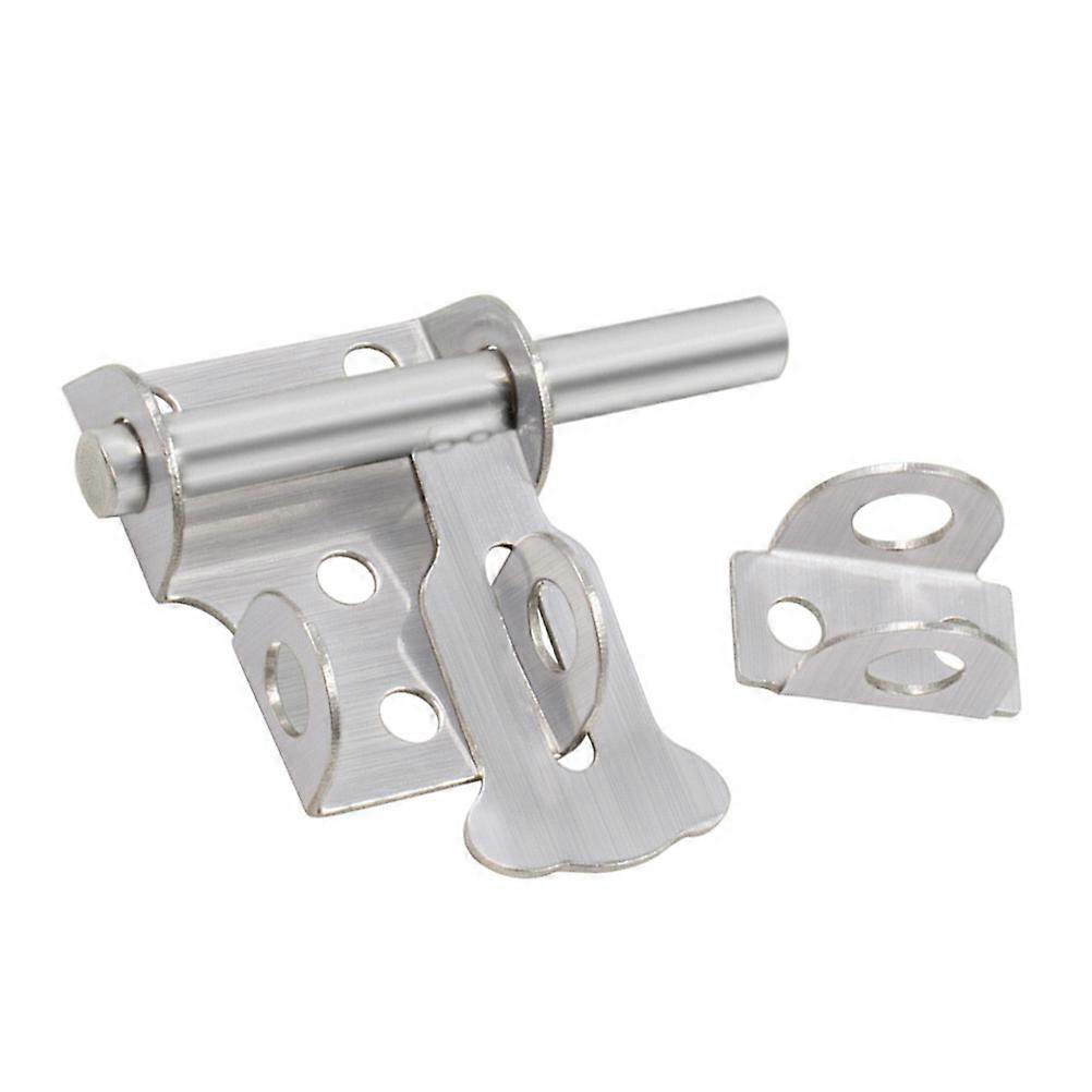 3pcs Durable Stainless Steel Sliding Latch Locks for Indoor Outdoor Use – Resistant Sliding Locks for Wood Doors, Garage Gates, and Cabinets