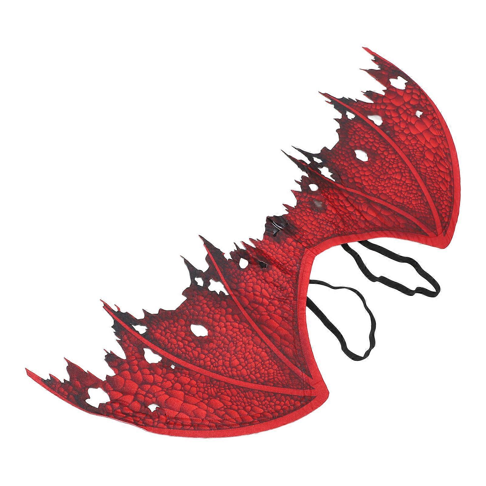Halloween Accessory Featuring Cosplay Style Wings Suitable For Adults In Red Ideal For Carnival And Cosplay Parties 1Set