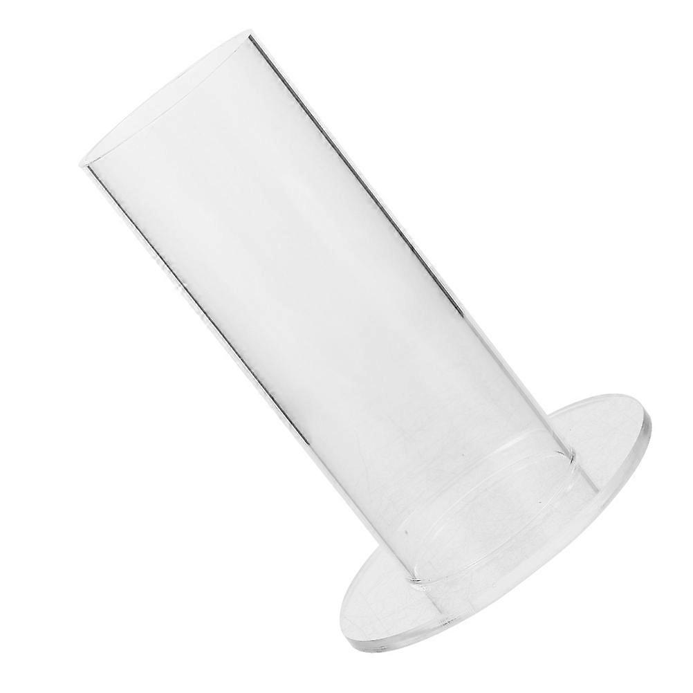 Durable Acrylic Hair Tie Holder Organizer for Storage Use Transparent Compact Size Fits Small Spaces 4.5 Inches