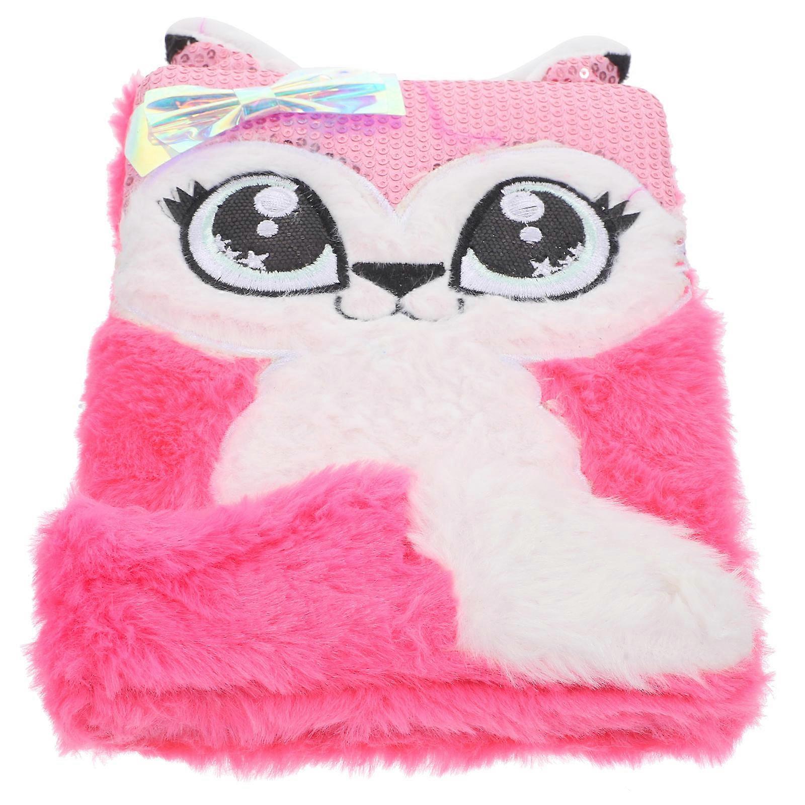 Cute Plush Fox Notebook with Unique Hand Drawn Artwork for Daily Notes and Study Organization