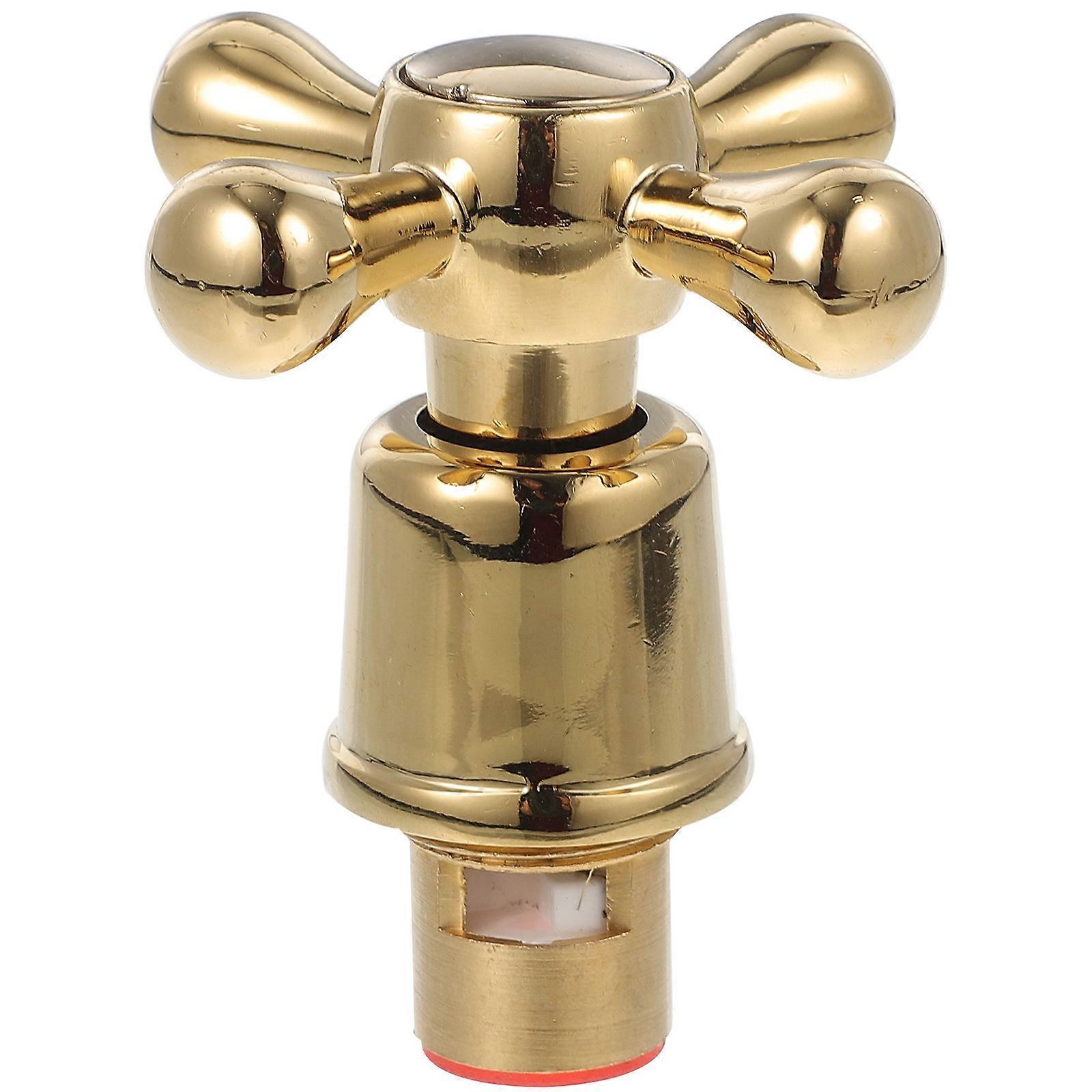 Hot Cold Faucet Knob Handle Stainless Steel Material Suitable For Kitchen Faucet Repair 1 Set