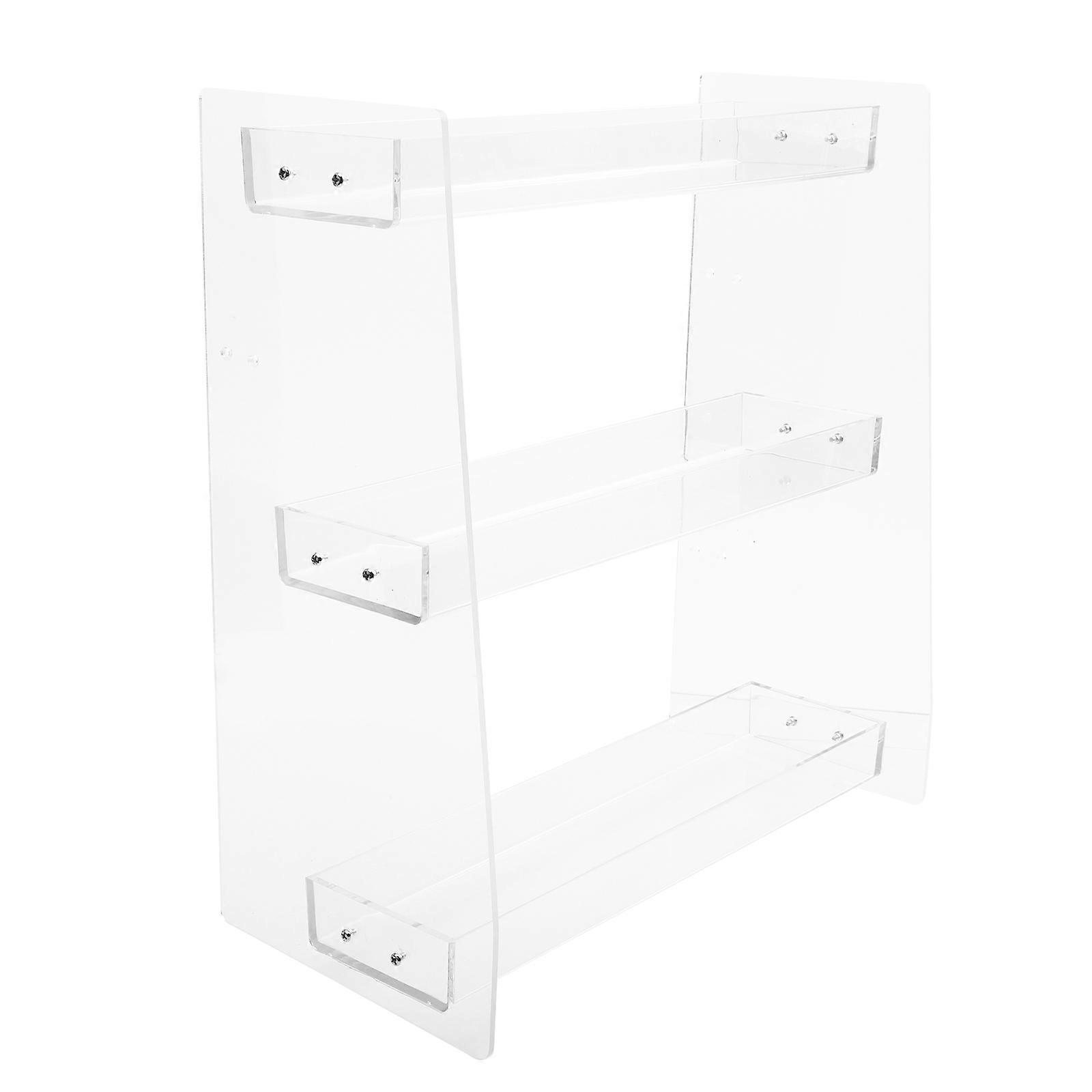 Vertical Display Shelf for Nail Polish, Snacks & Merchandise – Transparent Storage Organizer for Home and Retail Use