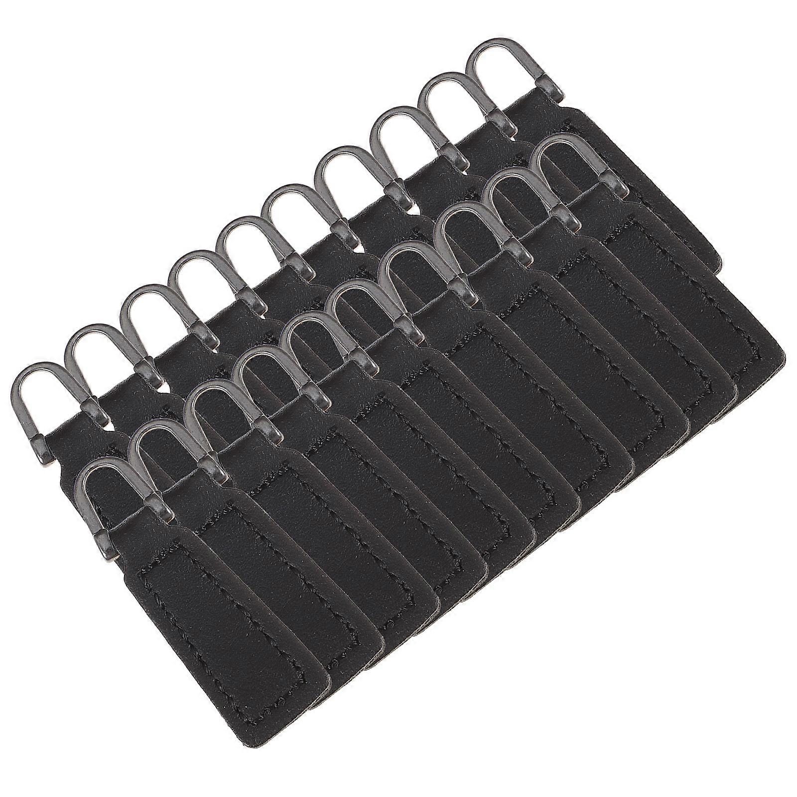 Zipper Head for Bag Made of Durable PU and Metal Black Color for Repairing Suitable for Luggage Wallet and Bag 20 Pieces