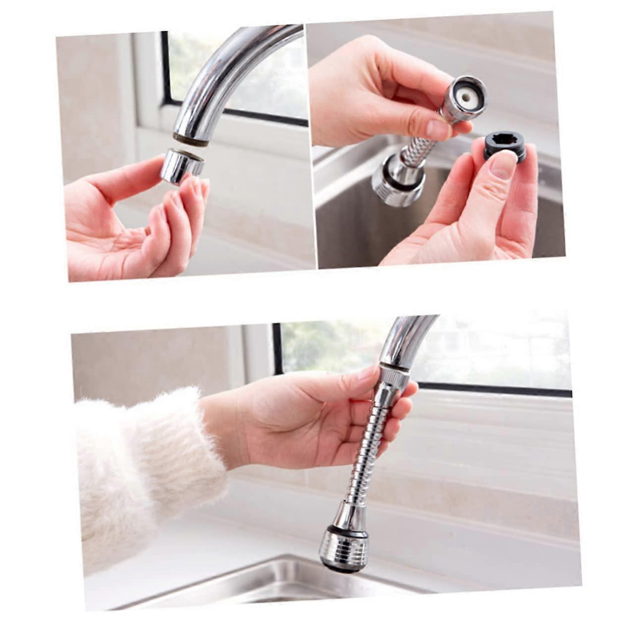 Rotating Water Filter ABS Water Saving Aerator for Kitchen Taps Versatile Efficient Water Jet Install