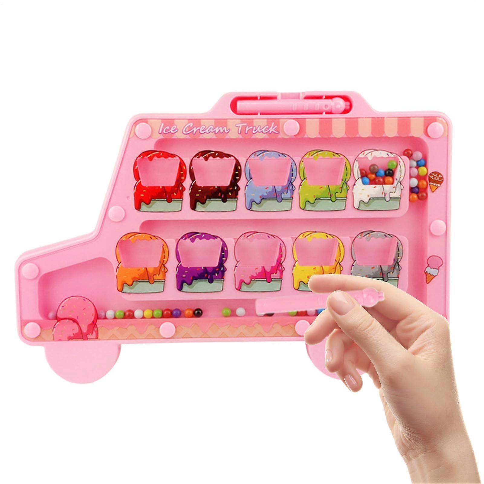 Magnetic Colour and Number Maze Colour Matching Learning Board Fine Motor Skills Ages 2-6 11.02 x 0.51 x 7.28 Ice Cream