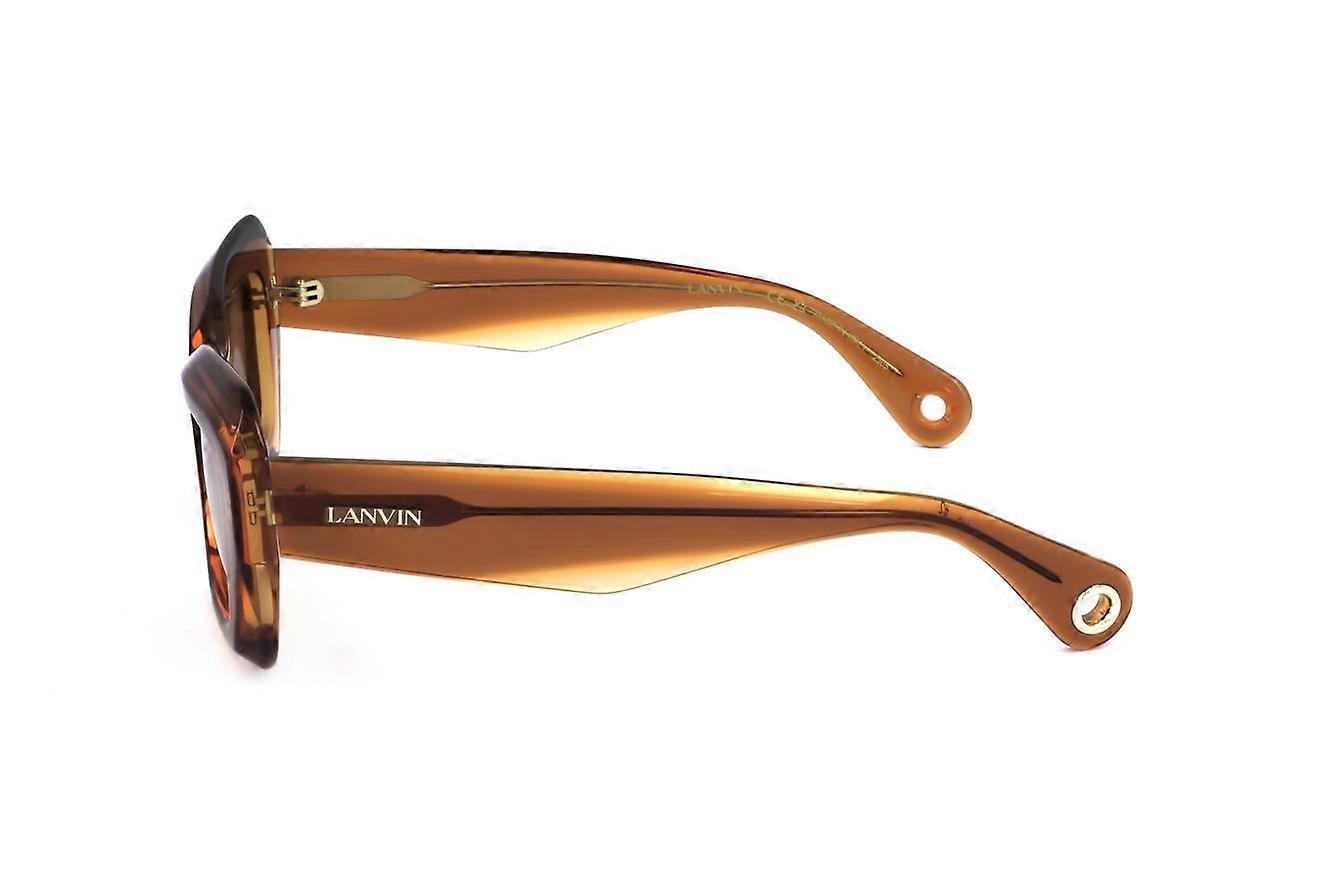 LANVIN GOLD/CARAMEL UNISEX SUNGLASSES LNV119S Lanvin LNV131S 745 GOLD 61/16/140 WOMAN Sunglasses : Amazon  main image 3