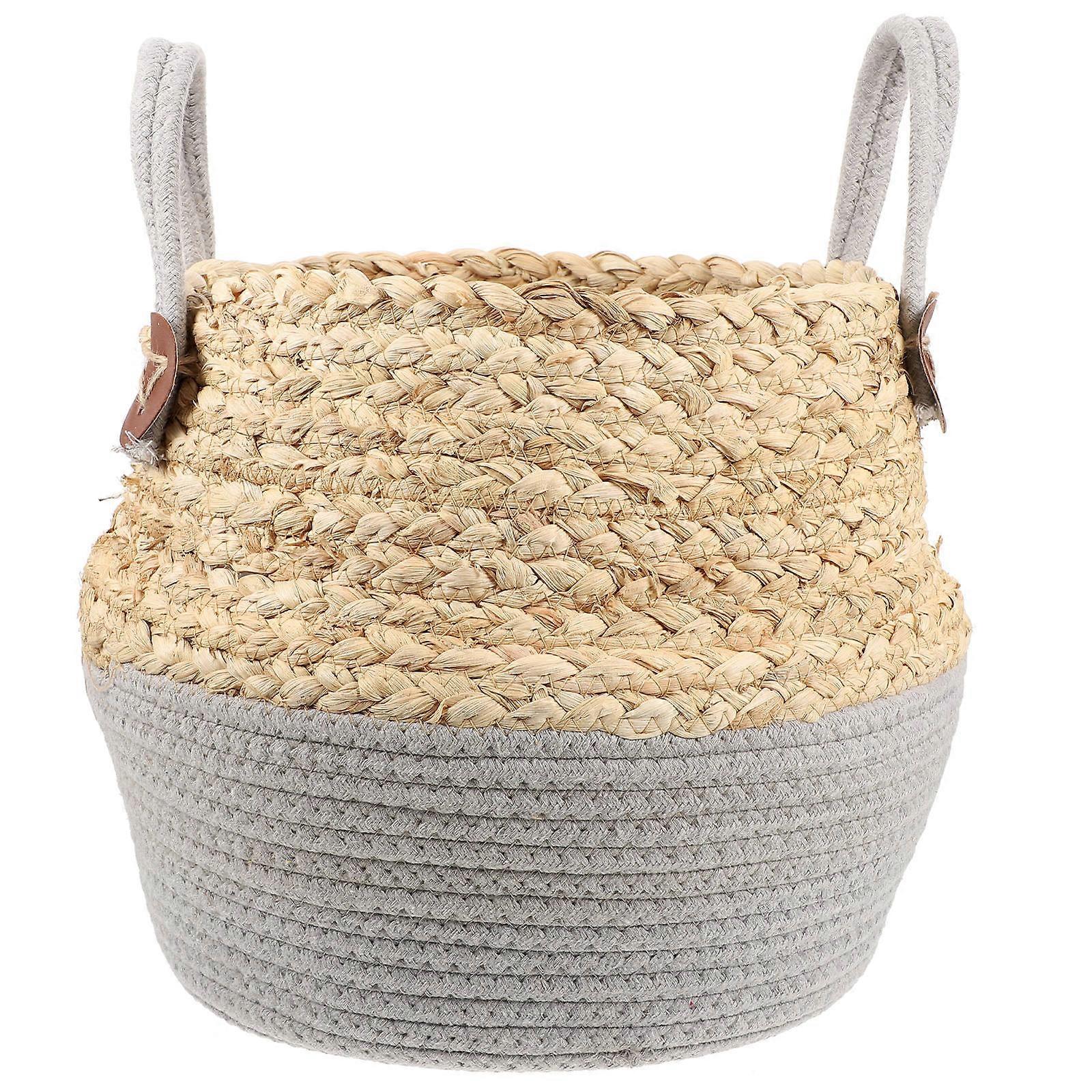 Rope Laundry Basket Laundry Hamper Assorted Color 22x26cm Medium Tidy Room Toy Storage 1Pcs