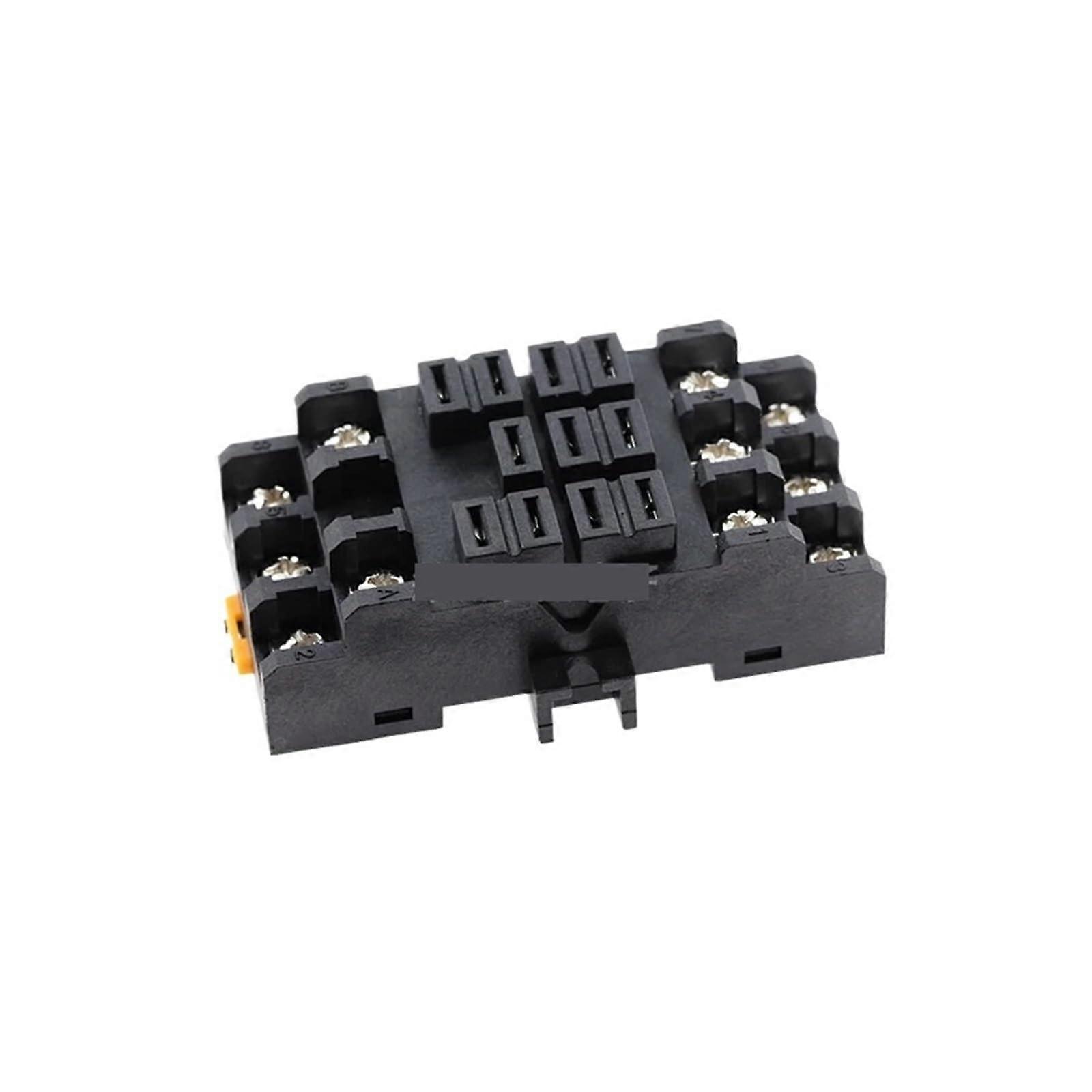 JQX-38F 3Z 40A Relay Base Socket For JQX-38F Relay DIN Rail Mount 11 Ft Power Rail Installation