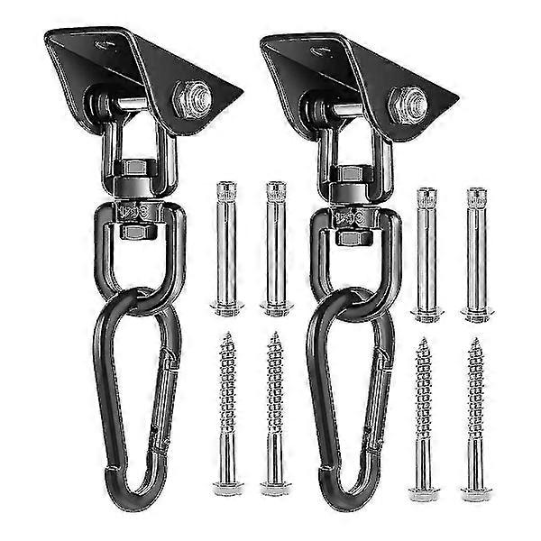 Hanging Kit for Porch Swing, 360 Rotating Hangers with 1200 Lb Capacity (2 pcs)