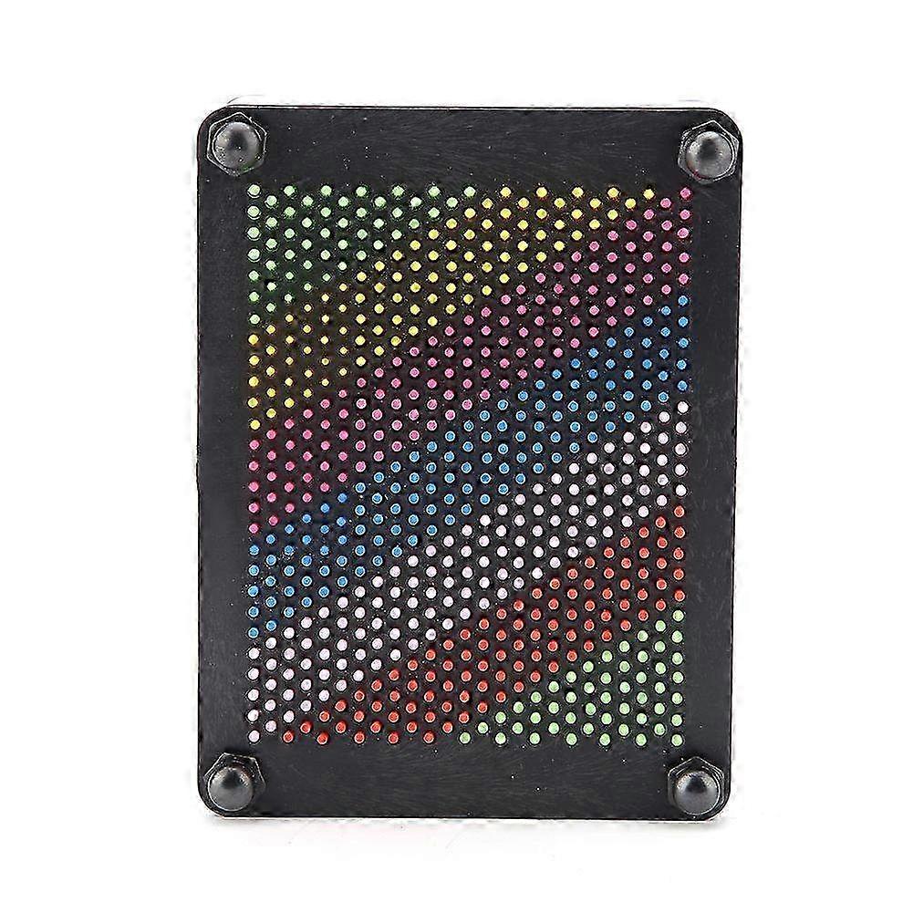 3D Pin Art Board - Novelty Pin Art Toy for Kids & Adults | Creative Gift Idea in Small Black Design
