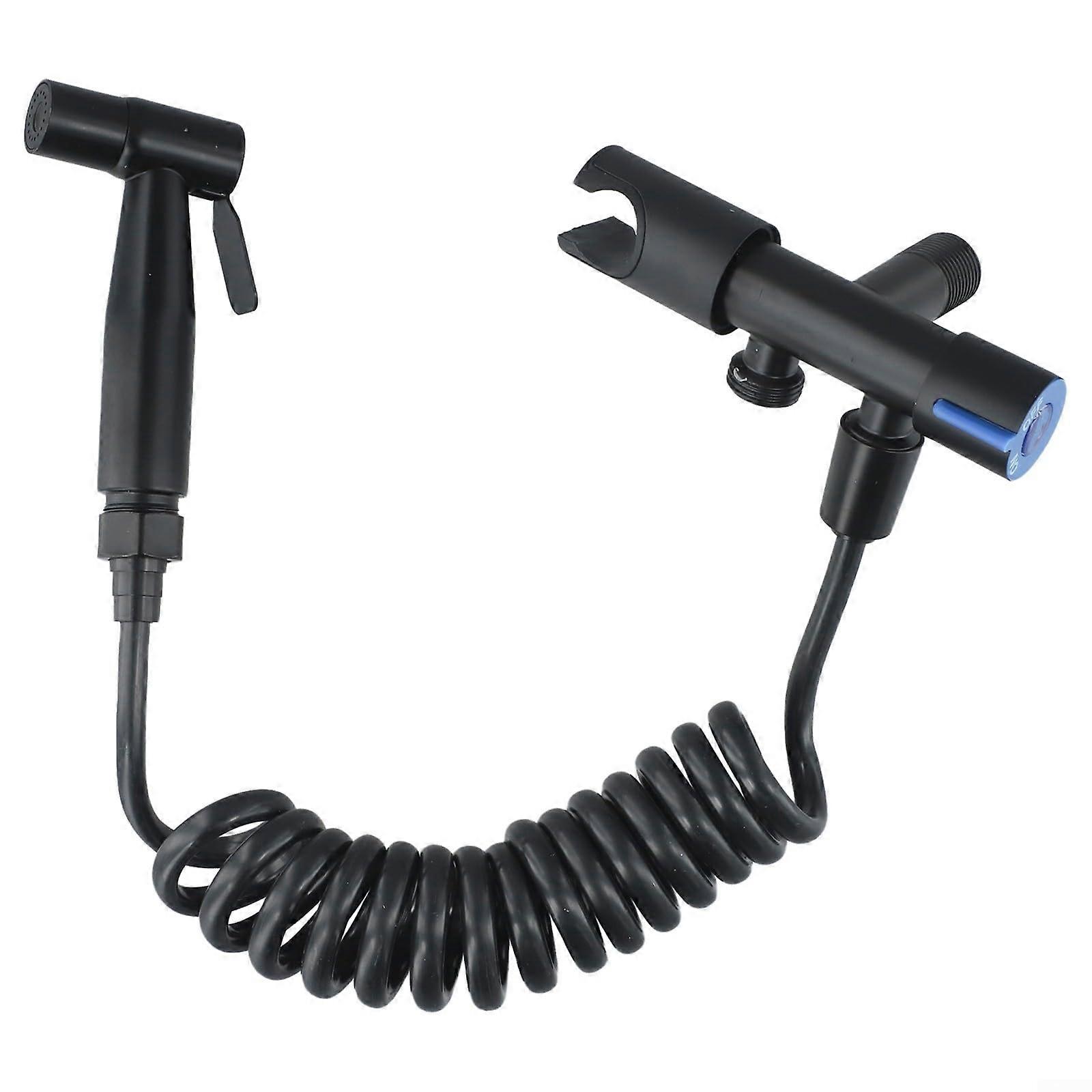 Bidet Hand Shower with Adjustable Spray, Chrome Finish, Flexible Hose, Toilet Douche Handheld Bidet Attachment