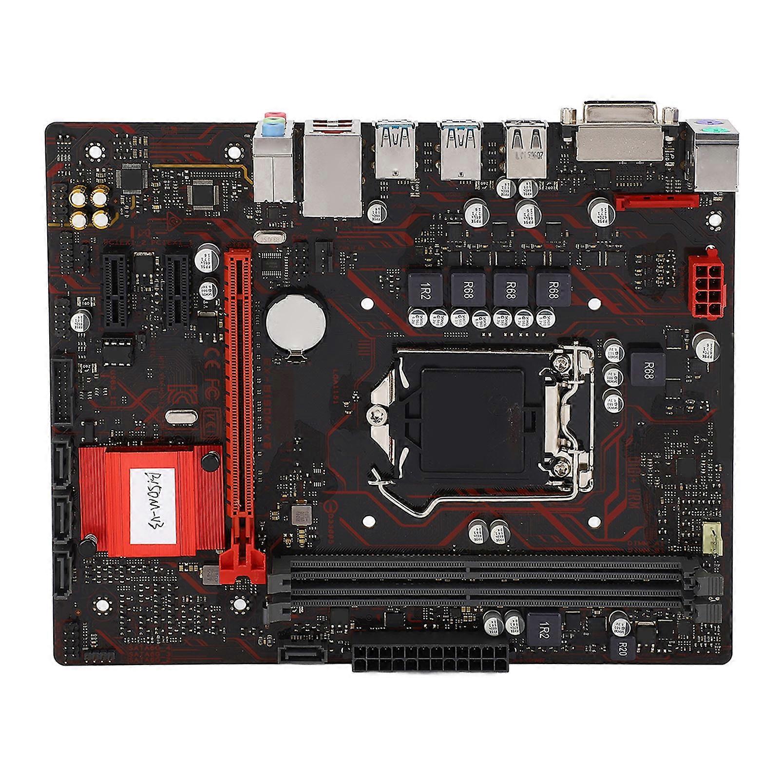 LGA 1151 M-ATX Motherboard PCI-E 3.0 Double DDR4 2133MHz Support Core I7 I5 I3 Pentium Celeron 14nm CPU Desktop Computer Upgrade