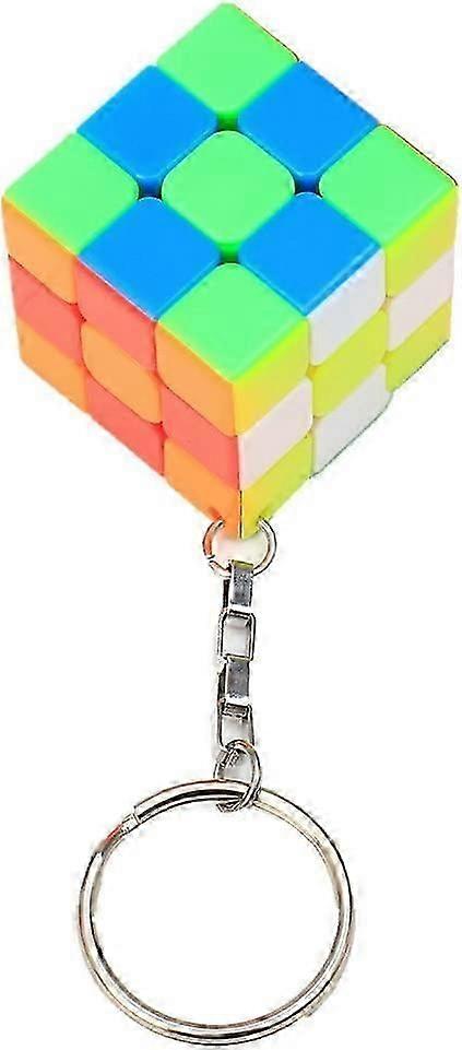 Mini 3x3 Magic Cube Keychain - Compact and Fun for Puzzle Enthusiasts