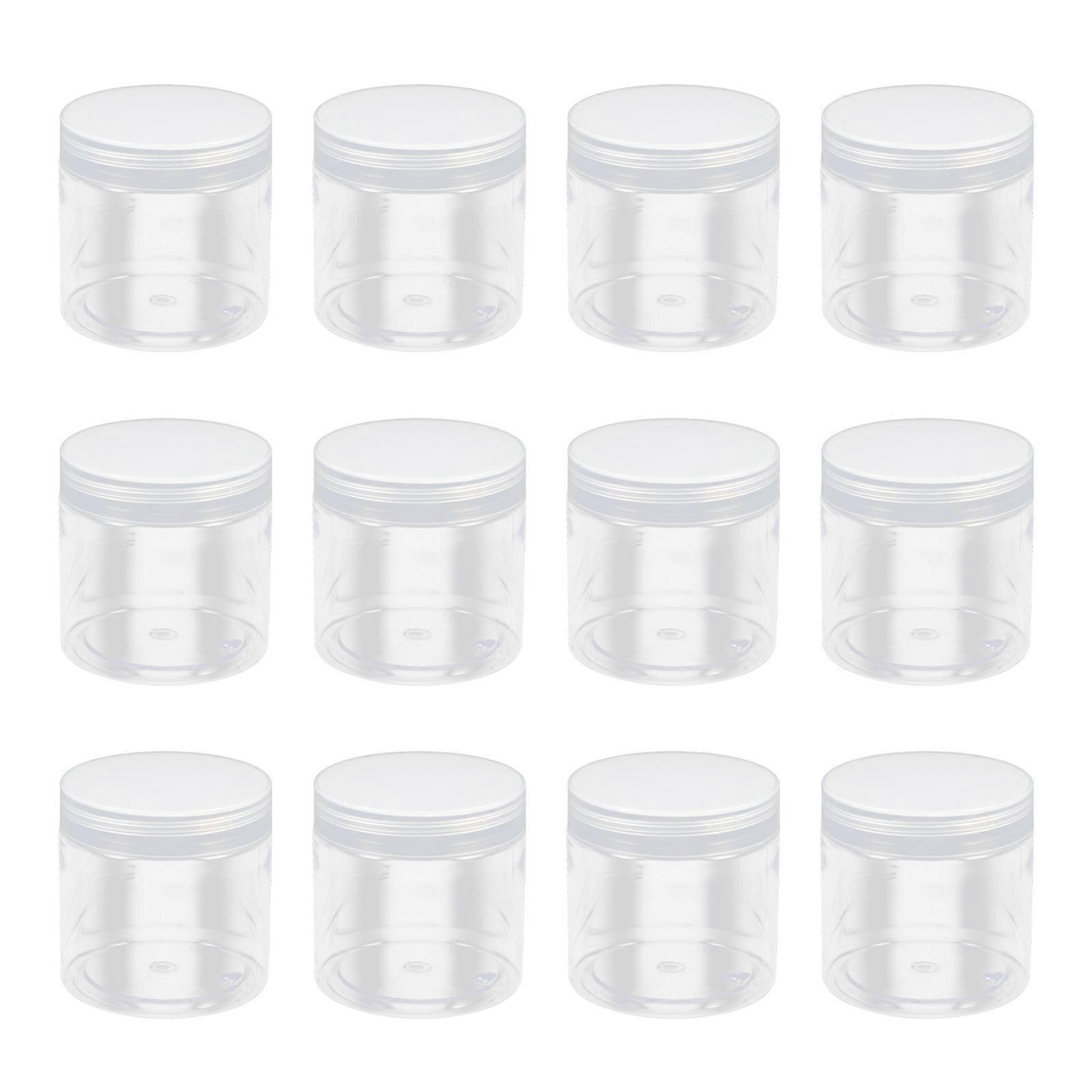 Durable Plastic Bottles with Lids for Storage Use Transparent 6 oz Containers