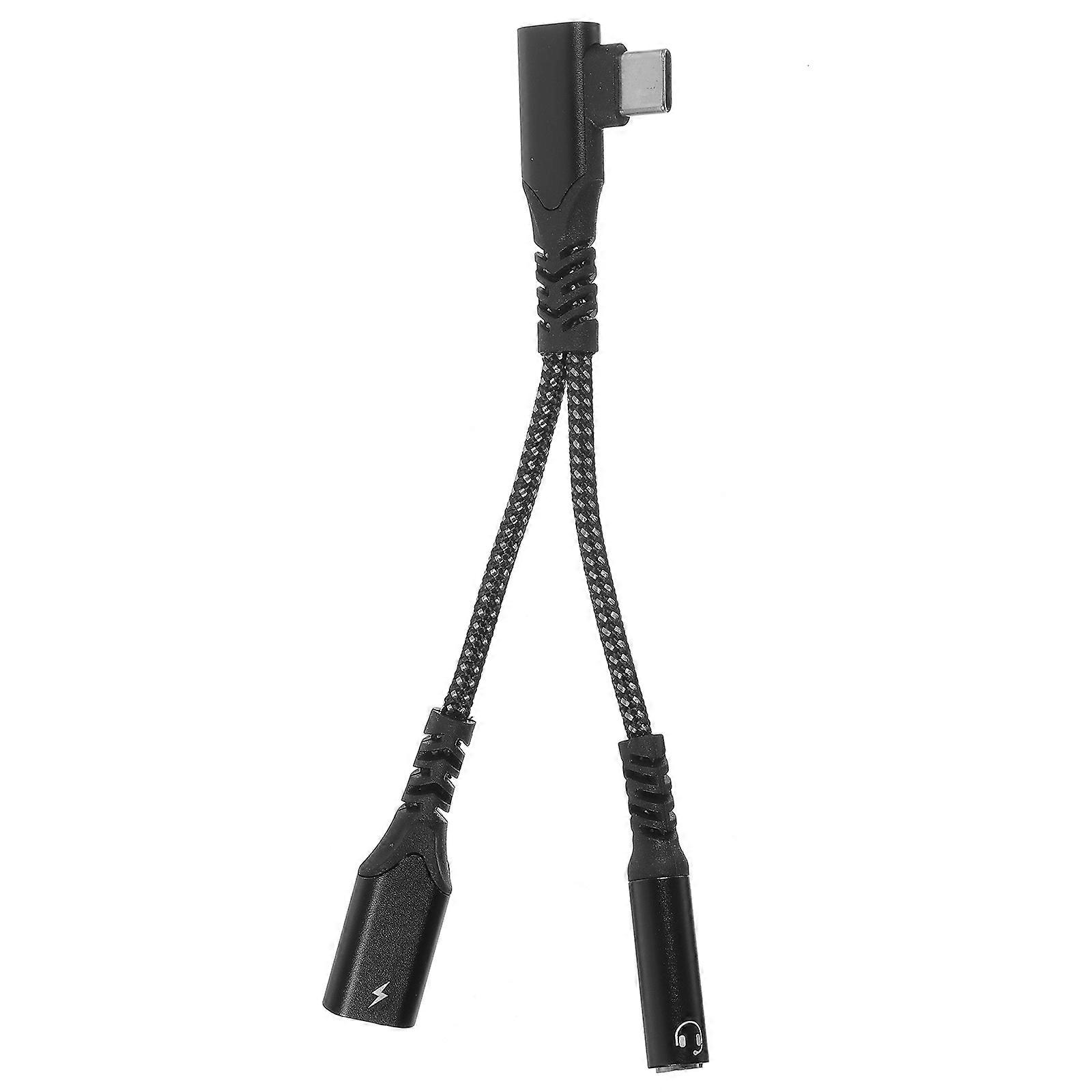 USB C to AUX Adapter – Audio Interface for Laptop and Mobile Devices with Fast Charging, Compatible with iPhone and Type C Devices