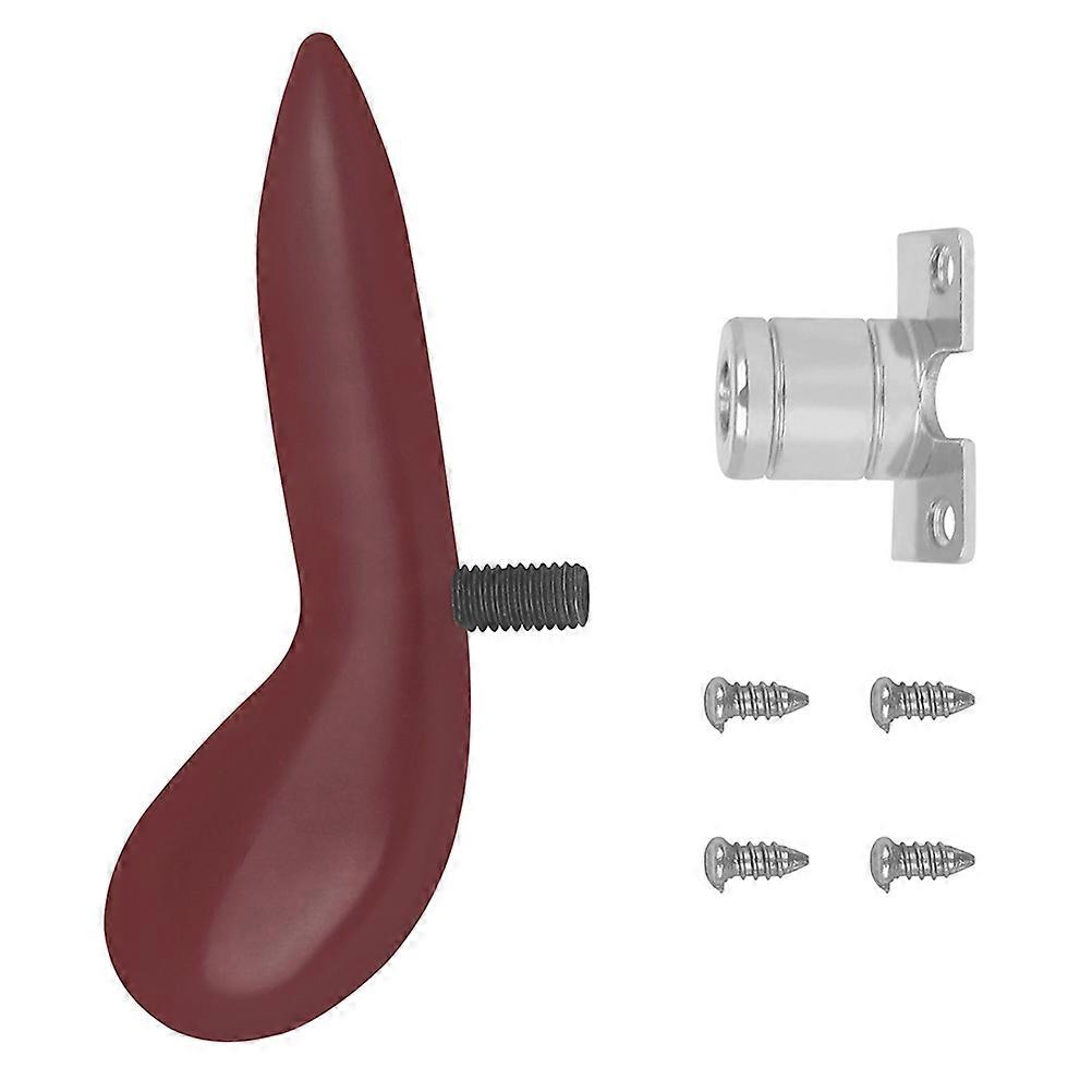 Detachable Bassoon Thumb Rest with Silver Plated Base and Screws – Ergonomic Left Hand Support, Thick Curved Design for Comfort and Durability