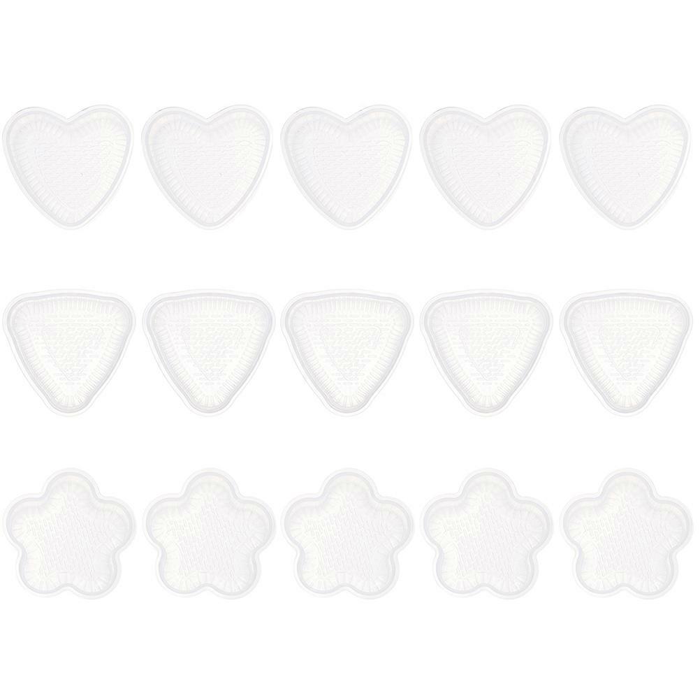 Plum Blossom Onigiri Mold 15Pcs Triangle Sushi Molds For Sushi Making Tool Effective Rice Shaping Easy Cleaning White PP