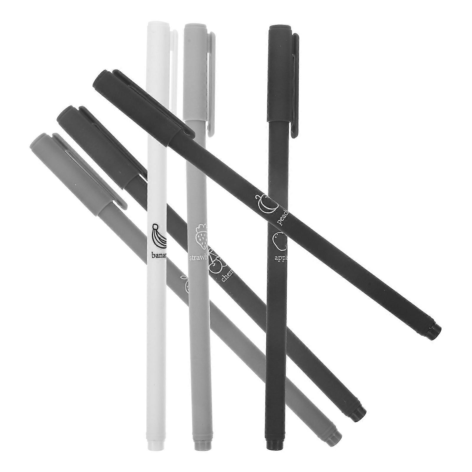 Gel Pens For Note Taking Students Assorted Uses 6Pcs Ideal For Daily Tasks And Gift Giving