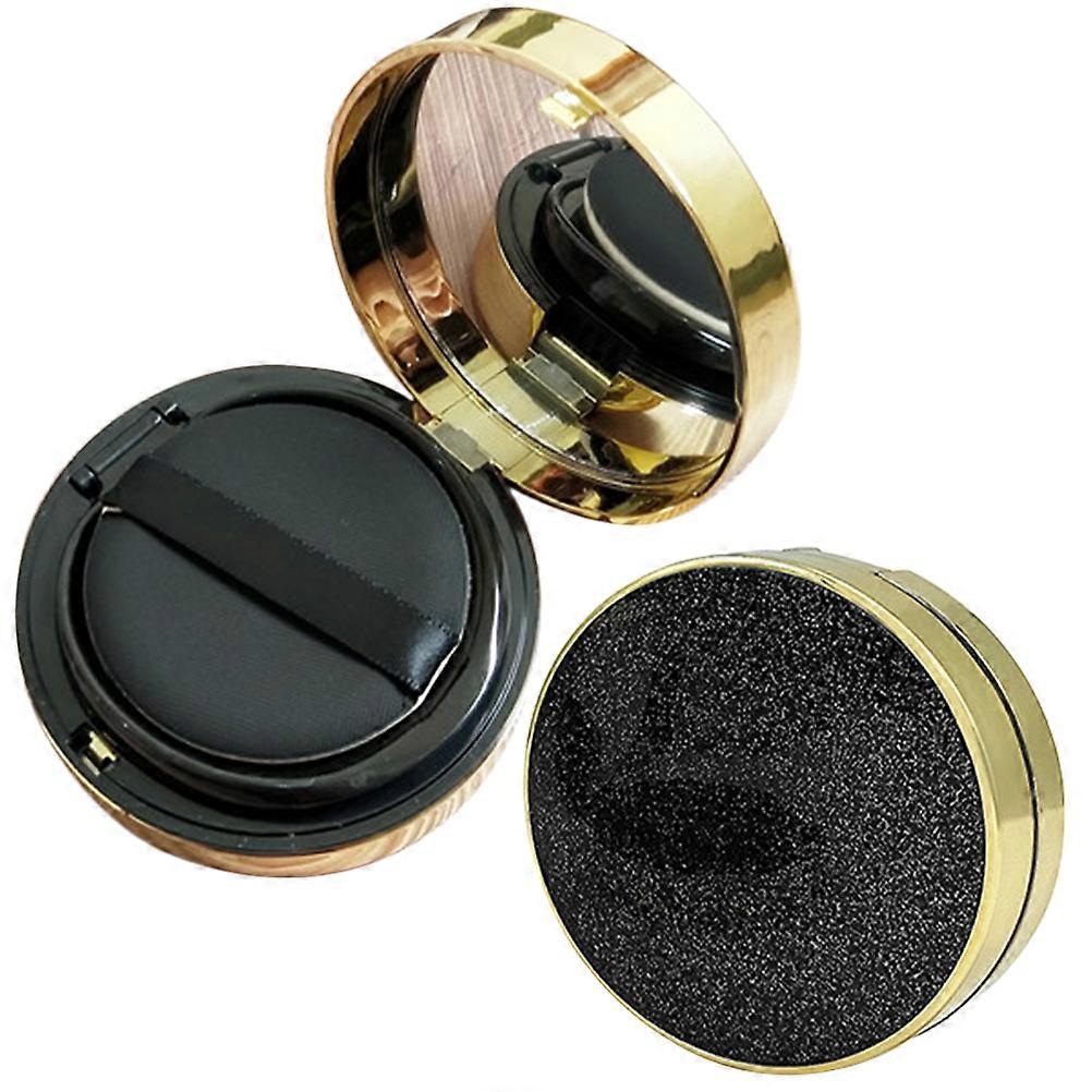 Refillable Loose Powder Container 2Pack Square Makeup Puff Boxes Designed For Outdoor Traveling Lightweight Durable Structure