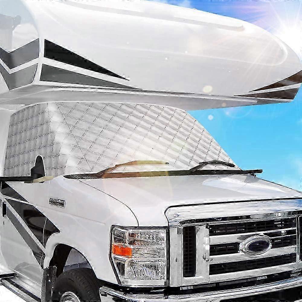 RV Windshield Window Snow Cover for Class C Ford E450 1997 Motorhome, Ice Snow Protection