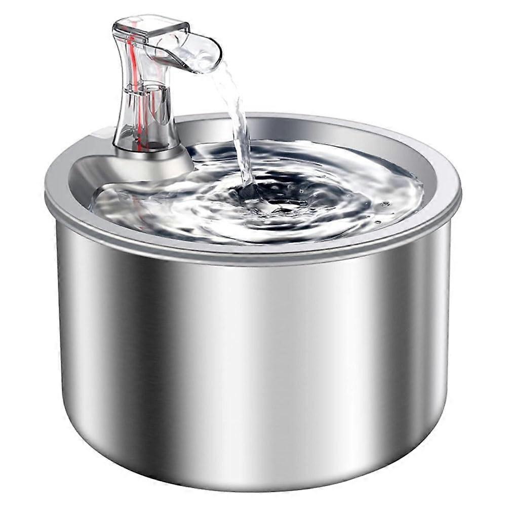 Automatic pet feeder, stainless steel, for pets, pet drinking, automatic, EU plug