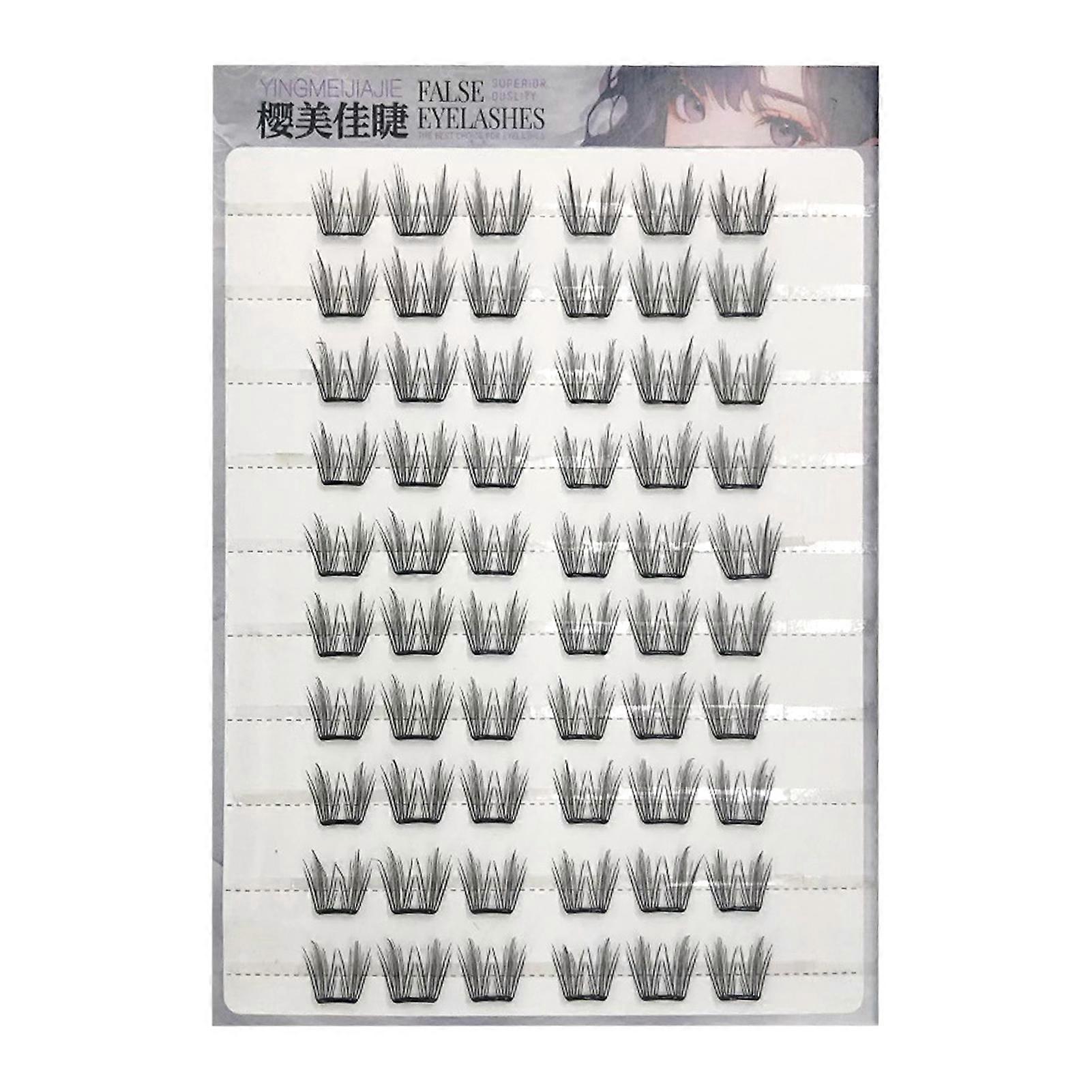 Press on Comic Eyelash Clusters Self Sticking Eyelashes Clusters