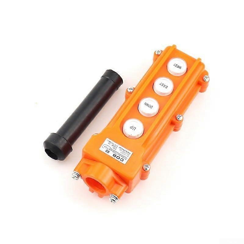 Rainproof pushbutton switch, COB 62 crane control, for lifting and crane trailer stations, orangered