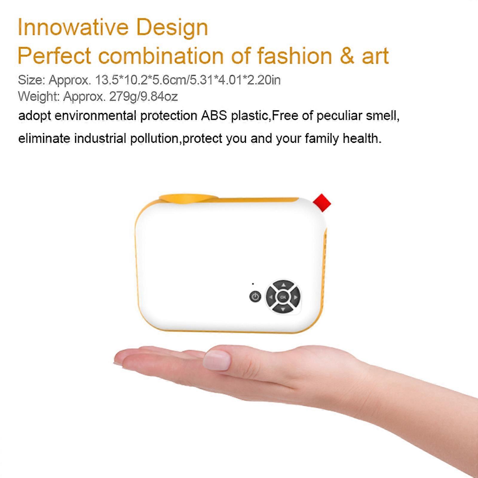 TransJee A10 Mini LCD LED Projector 1080P Home Theater with HD IN AV USB TF Card Slot 3.5mm o Output Remote Controller