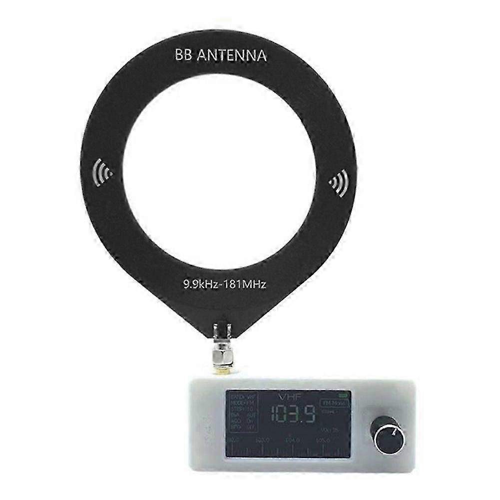 Portable SI4732 Shortwave Radio Receiver - 9.9KHz to 181MHz SW LW AM FM SSB Mini White