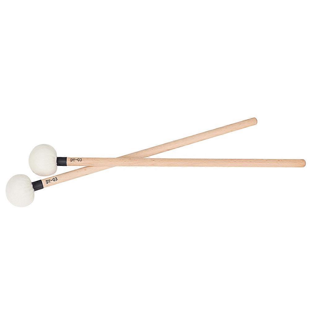 2pcs Drumsticks with Felt Heads – Durable Handle Hammers for Enhanced Drumming Performance – Ideal for Music Enthusiasts and Beginners