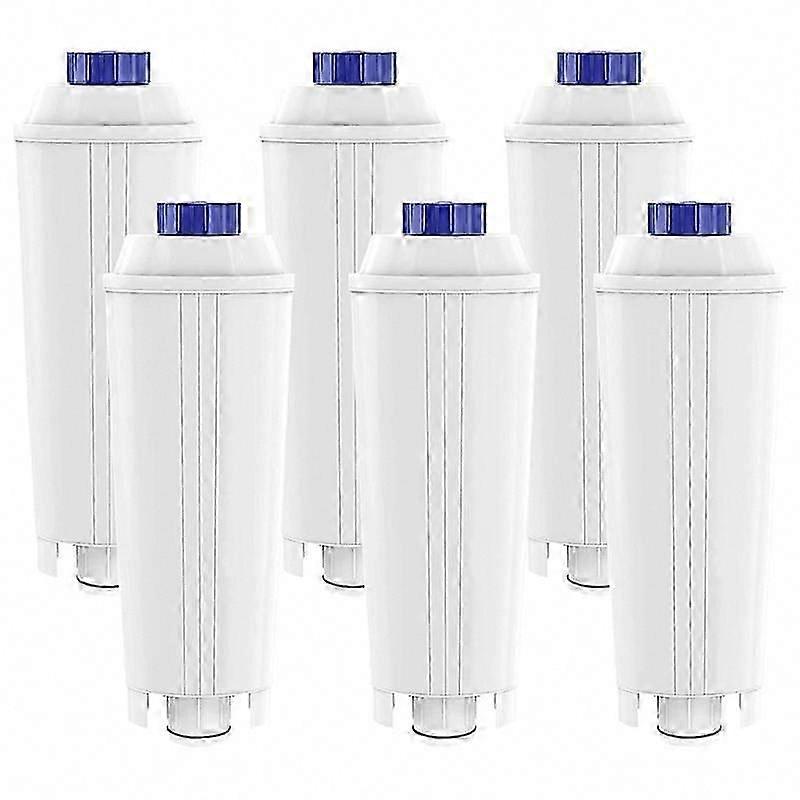 6 Pack Coffee Machine Filters for DLSC002, ECAM, ESAM, BCO, EC with Activated Carbon Softener