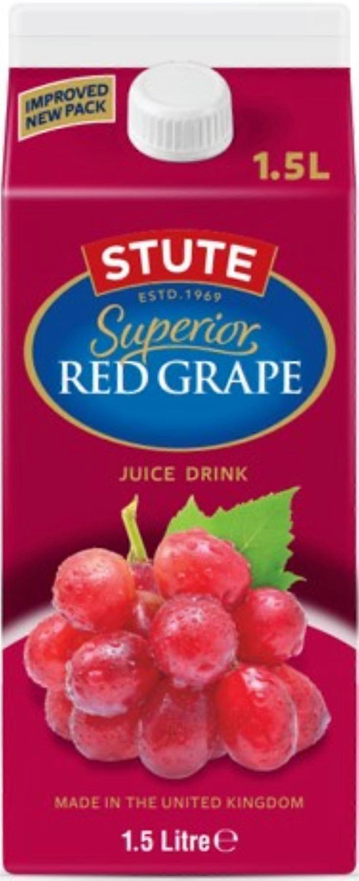 Stute Red Grape Juice Drink 1.5L - 4 Pack