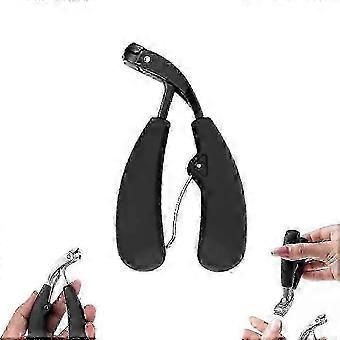 Ergonomic Angled Toenail Clipper for Seniors - Sherum Clipmaster Pro in Black